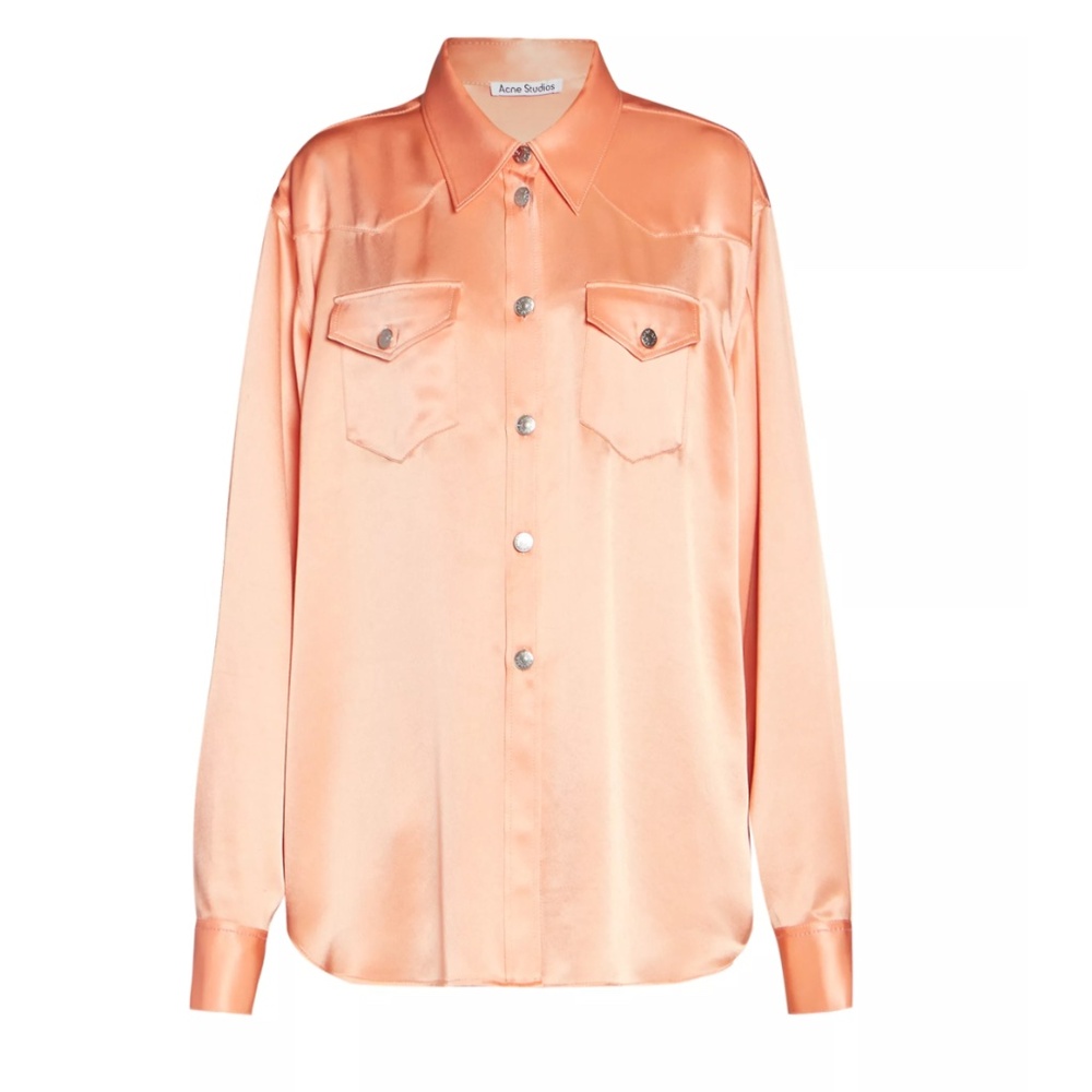 Acne Studios | Peach Satin Shirt /Jacket